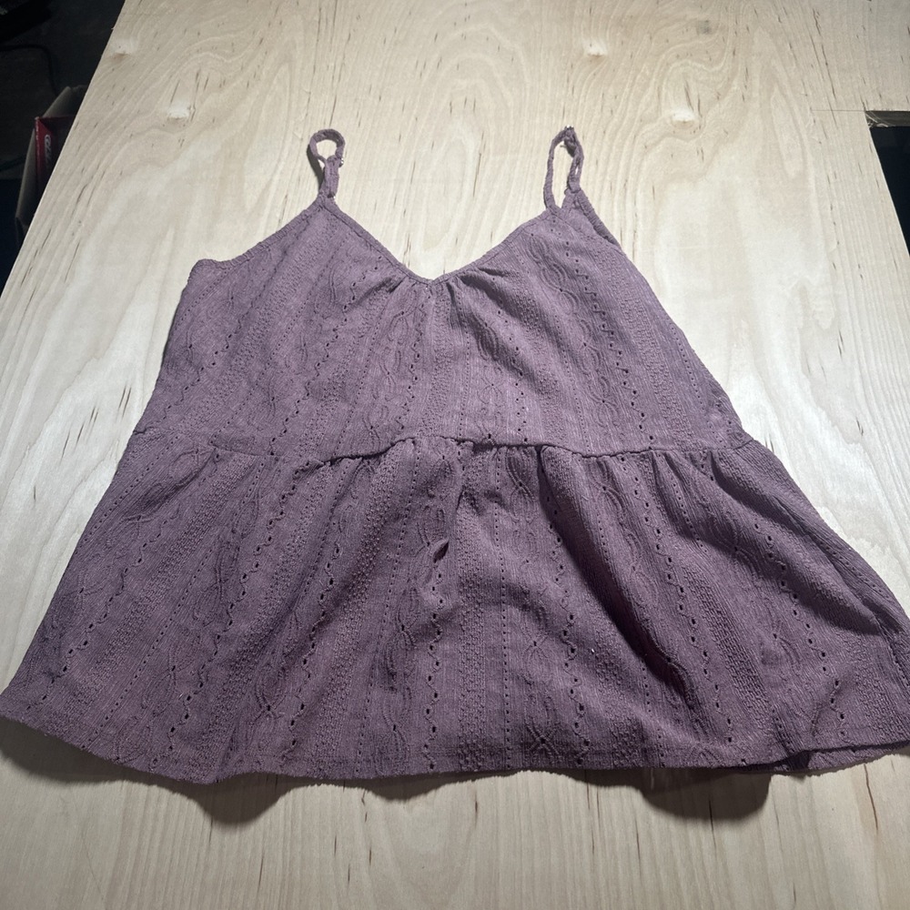 Maurice's Blouse Sphaghetti Strap Purple Women's Size Large